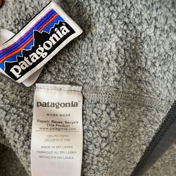 Patagonia Better Sweater 1/4 Zip Fleece Stonewash Grey Pull Over Sweater - Picture 5 of 6